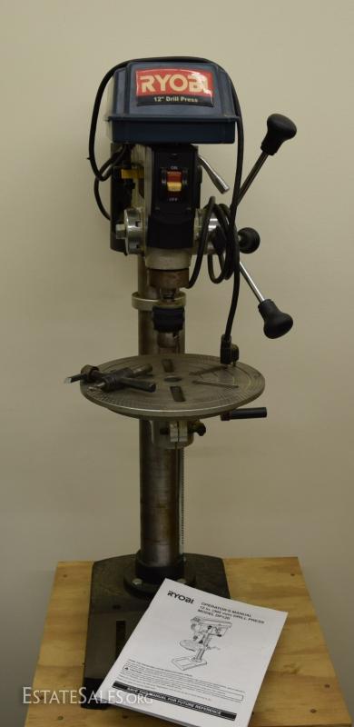 Ryobi 12 inch Drill Press with Mobile Cabinet EstateSales