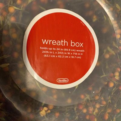 3 Fall wreaths with hard storage case