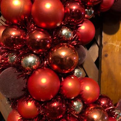 Williams and Sonoma Holiday Wreath.