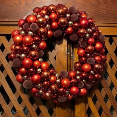Williams and Sonoma Holiday Wreath.