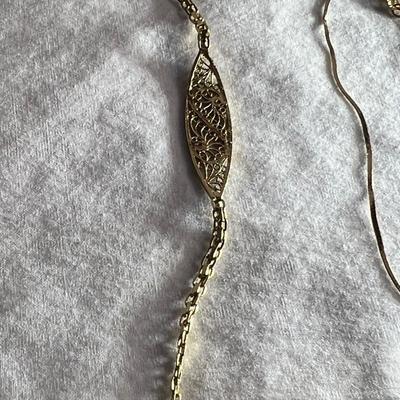 14K Fine Gold Necklaces & Bracelets (HC2-RG)