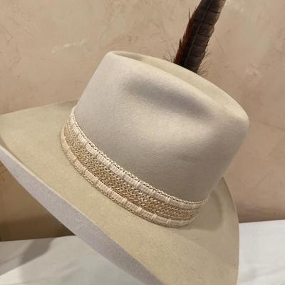 Womenâ€™s Stetson cowboy hat with feather