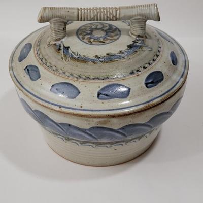 David Norton Hand Thrown Yunnan Steamer Pot Stoneware Pottery