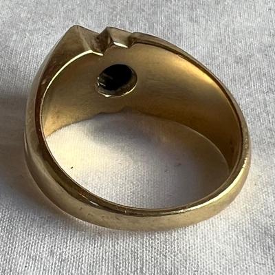Two 10K Gold & Diamond Menâ€™s Rings (HC2-RG)