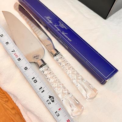 Decorative Cut Glass Crystal Serving Lot