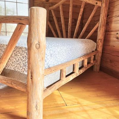 Rustic Full/Double Size Log Bed