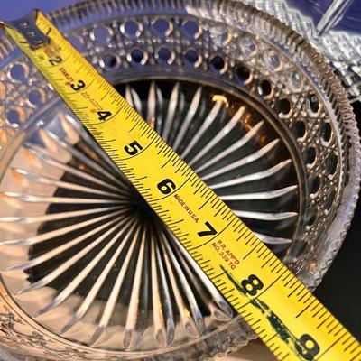 Mixed Cut Glass Crystal Serving Lot