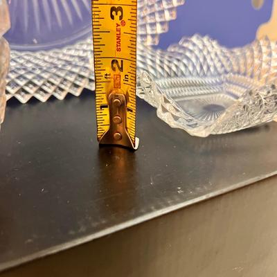 Mixed Cut Glass Crystal Serving Lot