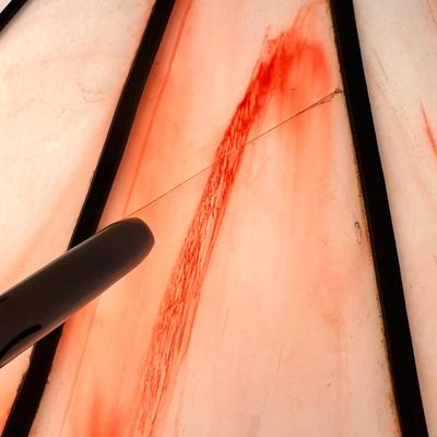 Baldwin Brass and Stained Glass Table Lamp