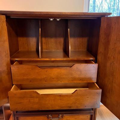 Vintage Armoire Gentleman's Dresser