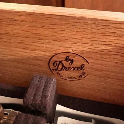 Vintage Drexel Lighted Hutch