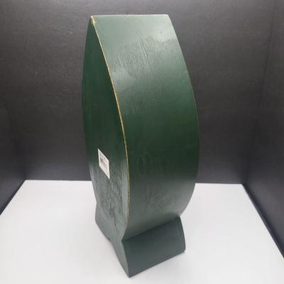 Cute Green Wood Freestanding Curio Shelf