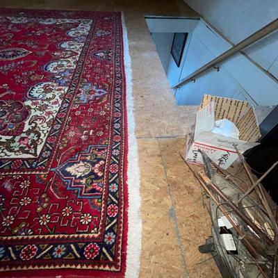 U1498 Large Red Wool Oriental Rugs 13' x 9'10"