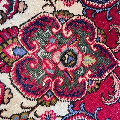 U1498 Large Red Wool Oriental Rugs 13' x 9'10"
