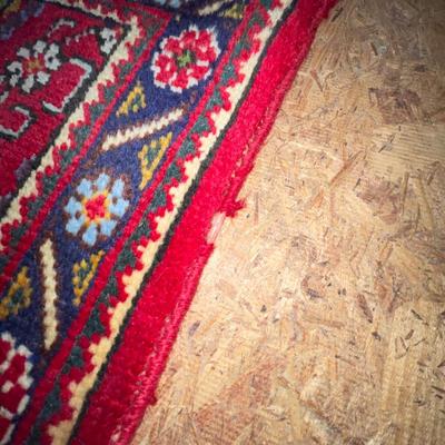 U1498 Large Red Wool Oriental Rugs 13' x 9'10"