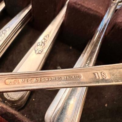 36 Piece Lot Holmes & Edwardâ€™s Inlaid International Silver Flatware