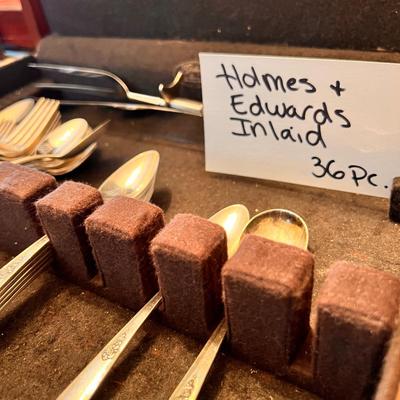 36 Piece Lot Holmes & Edwardâ€™s Inlaid International Silver Flatware