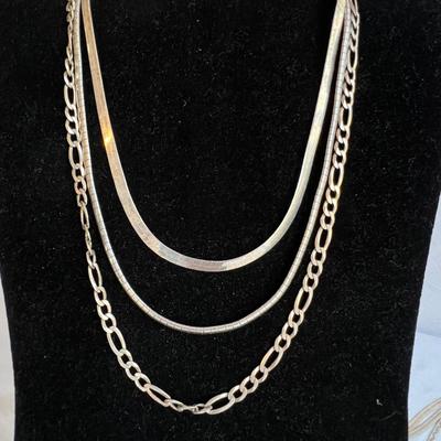 Herringbone 925 Silver Necklaces, Bracelets Plus More (HC2-RG)