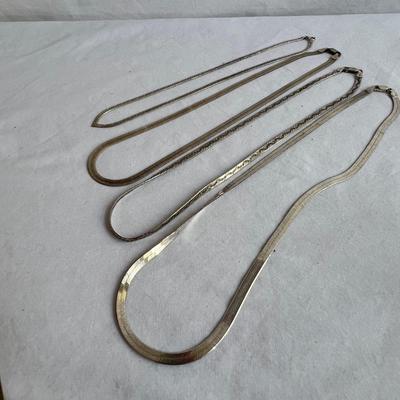 Herringbone 925 Silver Necklaces, Bracelets Plus More (HC2-RG)