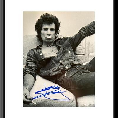 Rolling Stones Keith Richards signed photo
