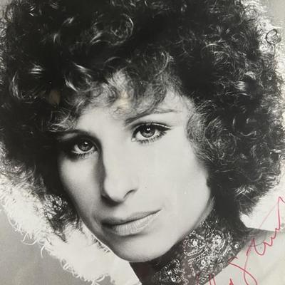 Barbra Streisand signed photo. GFA authenticated