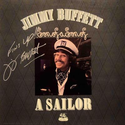 Jimmy Buffett signed Son Of A Son Of A Sailor album