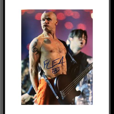 Red Hot Chili Peppers Flea signed photo
