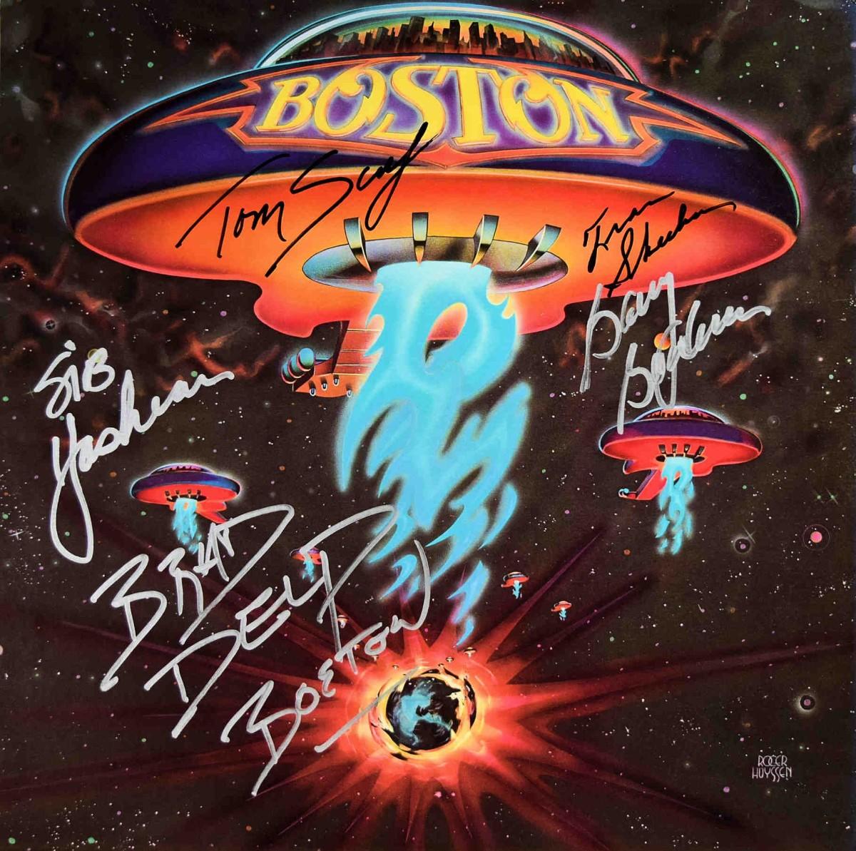 Boston signed debut album Boston | EstateSales.org