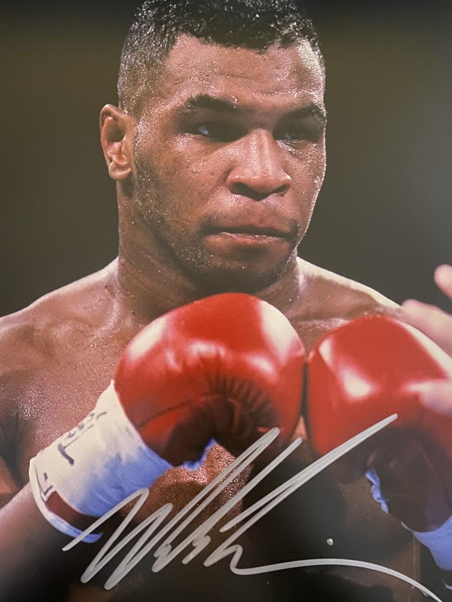 Mike Tyson Autographed 8x10 Photo With JSA Certificate - Officially Witnessed, Authentic Boxing Memorabilia