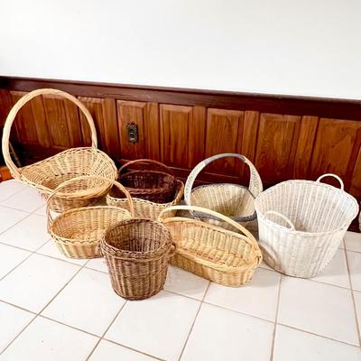 Eight (8) Assorted Baskets