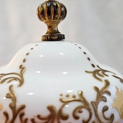 Covered Urn, Jar with lid Sevres Hand painted Porcelain France