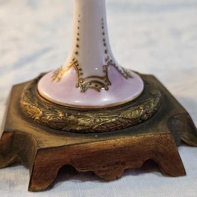 Covered Urn, Jar with lid Sevres Hand painted Porcelain France