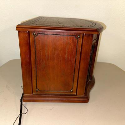 WOODEN MUSIC CENTER WITH RECORDABLE CD PLAYER