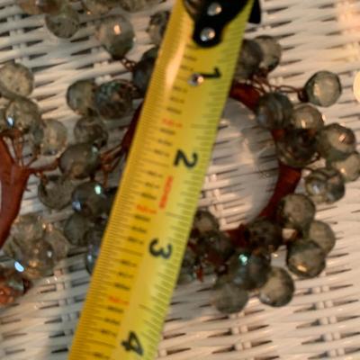 Glass bead napkin rings lot #1