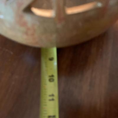 Ceramic vase with pierced design or large candle holder