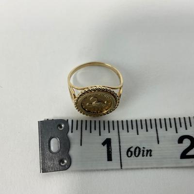 -3- JEWELRY | 10K Yellow Gold Mickey Mouse Ring | Van Dell