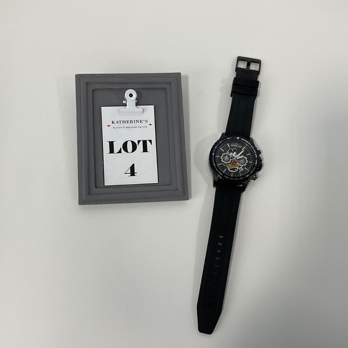 4 WATCH Invicta Disney Limited Edition Mickey Mouse Men s Watch 48mm Black 39043 EstateSales