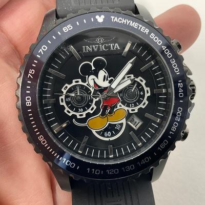 -4- WATCH | Invicta Disney Limited Edition Mickey Mouse Menâ€™s Watch | 48mm Black (39043)