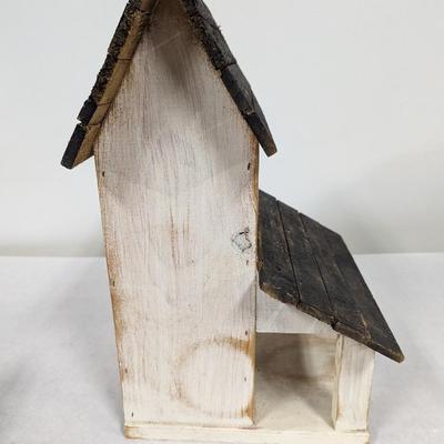 Hand Crafted Wood Birdhouse With Light