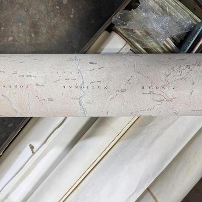 Storage Locker Full Of Maps Tennessee Valley Pisgah Forest & More