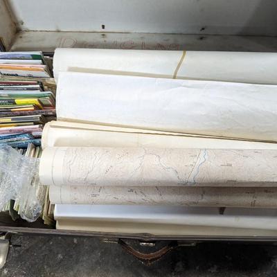 Storage Locker Full Of Maps Tennessee Valley Pisgah Forest & More
