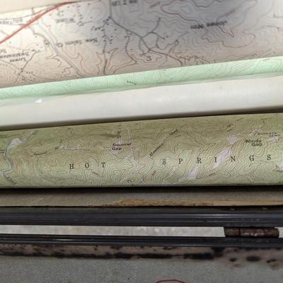 Storage Locker Full Of Maps Tennessee Valley Pisgah Forest & More