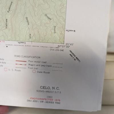 Storage Locker Full Of Maps Tennessee Valley Pisgah Forest & More