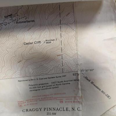 Storage Locker Full Of Maps Tennessee Valley Pisgah Forest & More