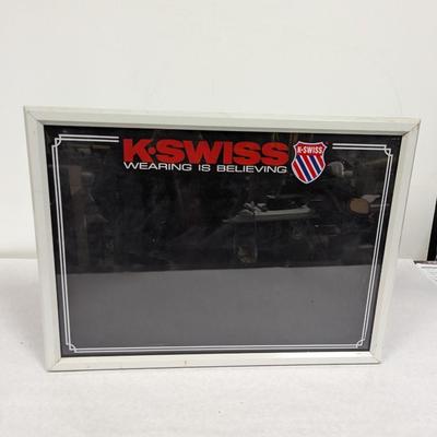 Lighted K-Swiss Sign