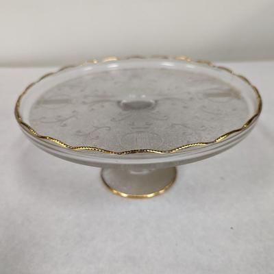 Gold Rimmed Cake Stand