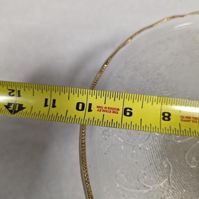 Gold Rimmed Cake Stand