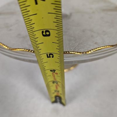 Gold Rimmed Cake Stand