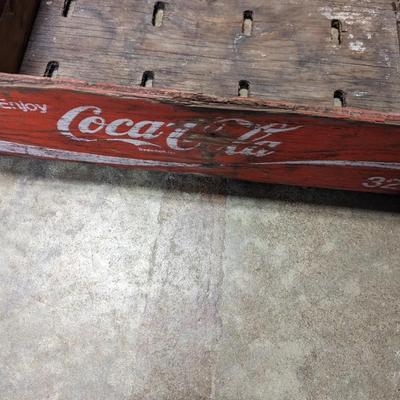 Vintage Crates & Wood Flag Wall Decor 1 Coca-Cola