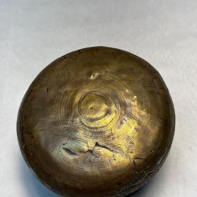 Small Engraved Copper Bowl